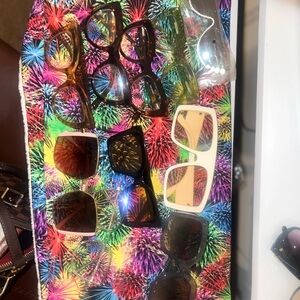 Multiples Assorted Colorful Glasses Set